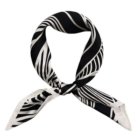 Zebra Style Silky Scarf  - Picture 1 of 6